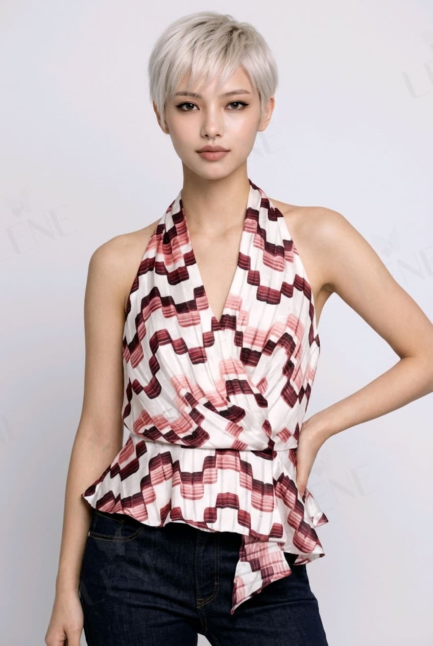 Áo yếm họa tiết hiện đại