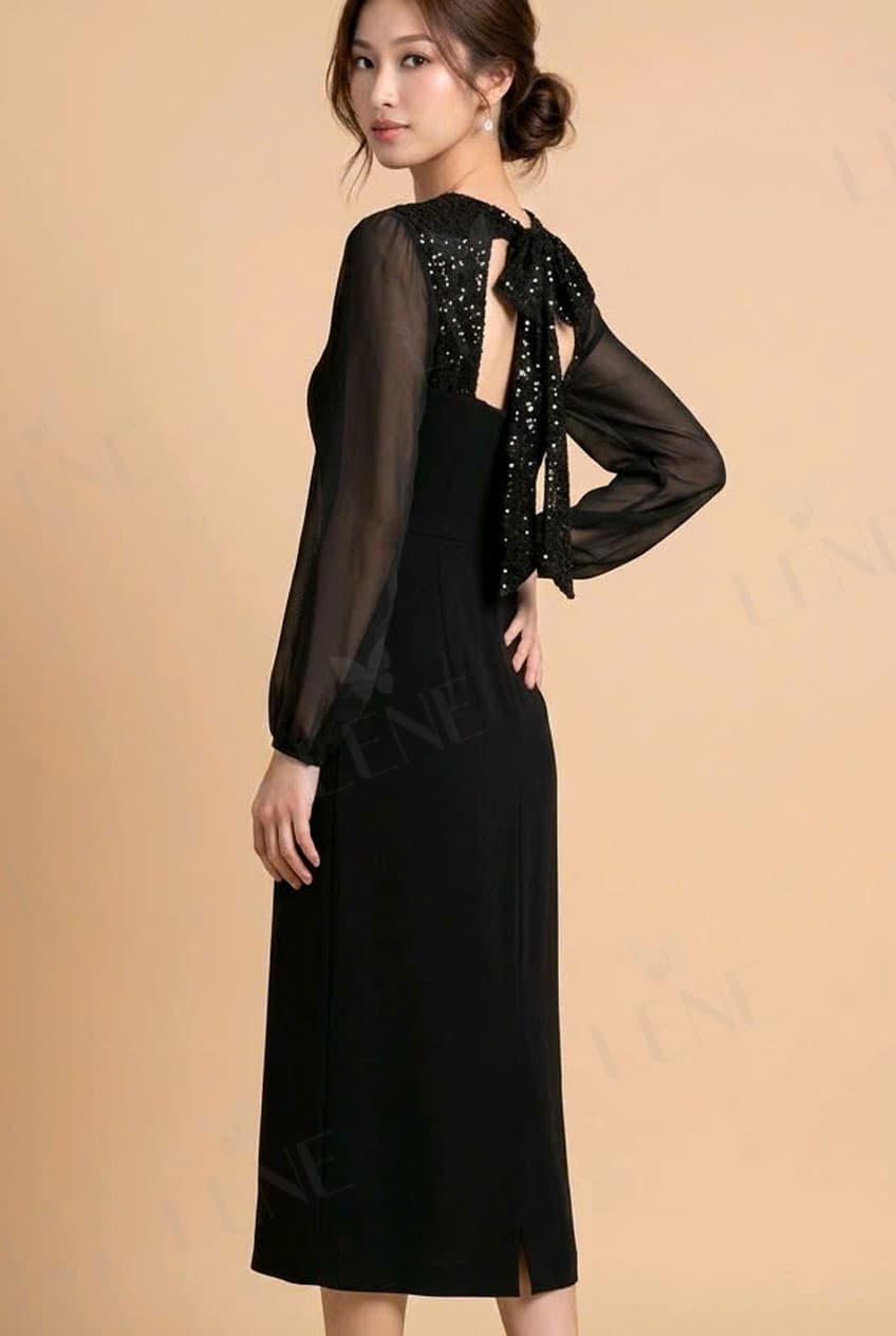 Đầm phối kim sa - View 3