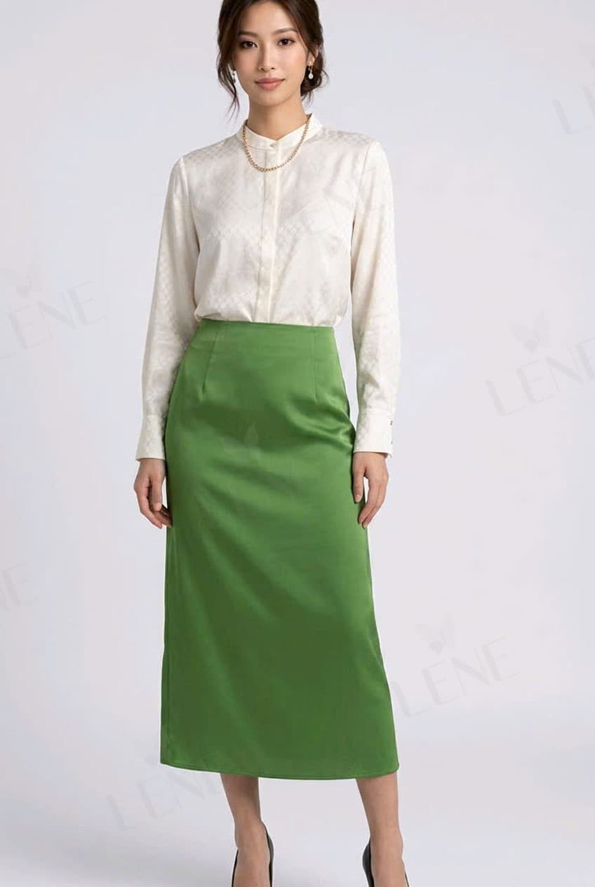 Váy lụa satin - View 2