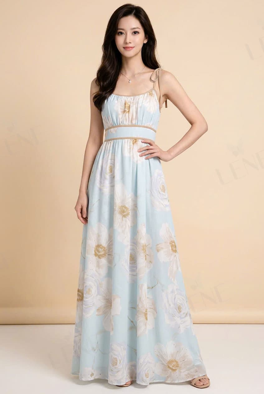 Đầm maxi hoa
